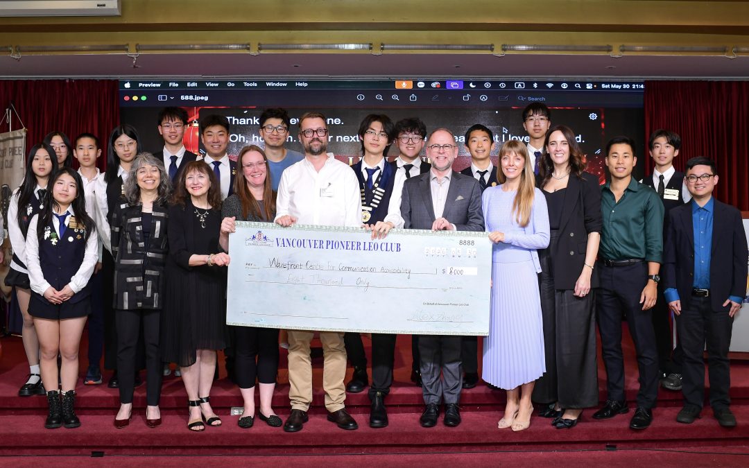 Vancouver Pioneer LEO Club raises $8,000 for communication accessibility