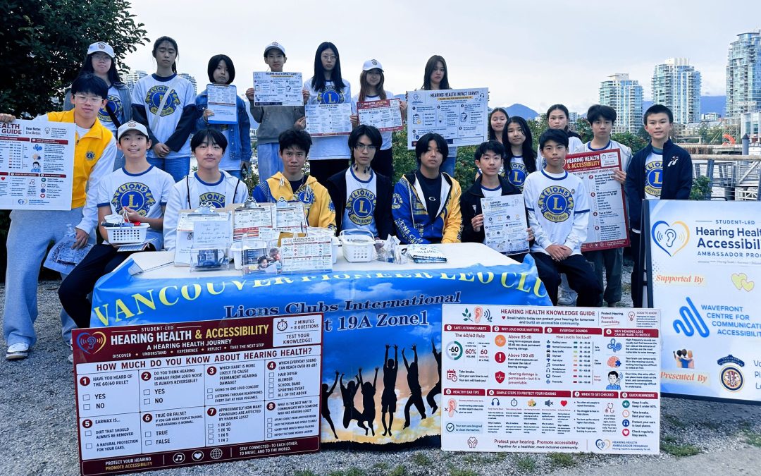 Student ambassadors bring hearing health conversations into the community